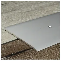 PROVISTON Übergangsprofil 80 X 3.5 X 1000 Mm Aluminium Eloxiert Übergangsschiene Silber Bodenprofil