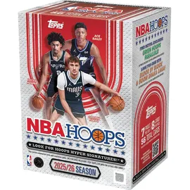 Topps NBA Hoops 2025/26 Value Box Basketball Sammelkarten Box mit 56 Cards