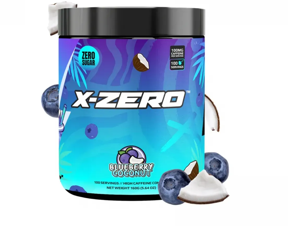 X-Gamer X-Zero Blueberry & Coconut - 100 Portionen