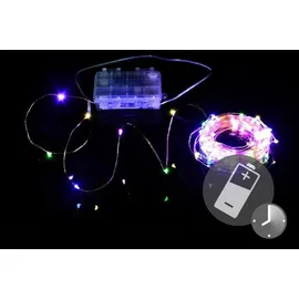 Nipach LED Lichterkette Kupferdraht 10 m Bunt