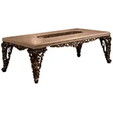 Xlmoebel Esstisch Eleganter Barock-Design Tisch für gesellige Runden, Made in Europa weiß