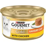 Gourmet GOld Herzhafter Kuchen Hühner Nassfutter Für Katzen 85 g (12er Pack)