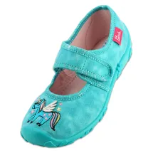 Beck Mädchen, Pegasus Hausschuhe, Türkis, 31 EU