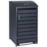 Zelsius Mülltonnenbox mit abgerundetem Deckel für eine 120 - 240 Liter Mülltonne, Anthrazit ral 7016