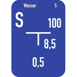 Wasser-Hinweisschild (B) inkl. Beschriftung, Alu, 140x200 mm