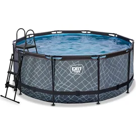 EXIT TOYS Stone Pool Set 360 x 122 cm inkl. Sandfilter
