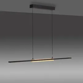 MONDO FAMERA 2-flg. 115 cm eckig Braun/Schwarz Holz/Metall