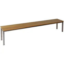 Parkbank, BxTxH: 200x30x40 cm, (U-Form) Edelstahl SZAGATO Made in Germany Sitzbank Metall Umkleidebank Parkbank wetterfest Parkbänke