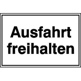 SafetyMarking® Hinweisschild Ausfahrt freihalten 33,0 x 25,0 cm Grau