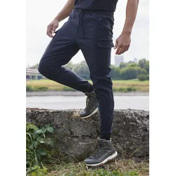 Jogger Pants JOHN DEVIN, Herren, Gr. 56, N-Gr, schwarz, Obermaterial: 95% Polyamid, 5% Elasthan, unifarben, sportlich, bequem knöchellang, Hosen, Trekking-Outdoor-Hose mit Belüftung im Kniebereich