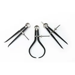 HBM Greifzirkel, Innentaster und Zirkel, Profi Zirkel Messwerkzeug, 3 teiliges Set