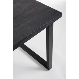 BIZZOTTO Esstisch Hastings aus Mangoholz, modernes Design mit Metallgestell, schwarz