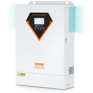 Vevor 2-in-1-Hybrid-Solar-Wechselrichter 5500W Solar Inverter 11000VA Reiner Sinus MPPT LCD-Display 3 Lademodi (Solarladung, Netzladung, Hybridladung) & 4 Ausgangsmodi (UTL, SOL, SBU, SUB)