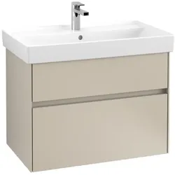 Villeroy & Boch Collaro Waschtischunterschrank | Breite 800 mm##Mit LED-Beleuchtung Taupe Taupe C010B0VM