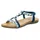 2GO FASHION Flache Sandale Damen Blau 39