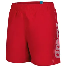 Arena Jungen Fundamentals Logo Jr Boxer Swim Trunks, Red-White, 128 EU