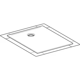 Geberit CleanFloor30 Duschfläche, integriert, mit Dichtvlies, 100x80cm, 551004001