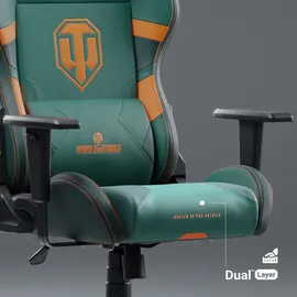 Diablo Chairs Diablo X-One 2.0 World of Tanks Bürostuhl Schreibtischstuhl Verstellbare Armlehnen Ergonomisches Design Nacken/-Lendenkissen Normal