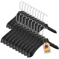 Intirilife Kleiderbügel in UNIVERSAL SCHWARZ - 20 Stück breite
