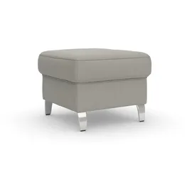 sit&more Hocker Arngast Luxus-Microfaser 58 x 48 x 58 cm Grau