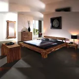 SAM® Massivholzbett Balkenbett 140 x 200 cm aus Akazie CARMA