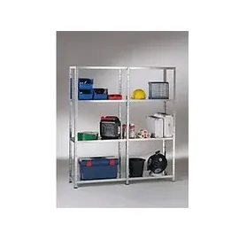 SCHULTE Regalwelt Schulte Regal-Set 1 Steckregal und 1 Anbauregal 180 cm x 200 cm x 50 cm Weiß