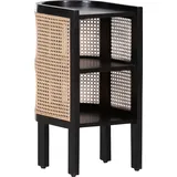 GUTMANN FACTORY Kommode GUTMANN FACTORY "Spectra", schwarz, B:30cm H:62cm T:40cm, Massivholz, Sideboards, Kommode, mit Wiener Geflecht
