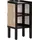 GUTMANN FACTORY Kommode GUTMANN FACTORY "Spectra", schwarz, B:30cm H:62cm T:40cm, Massivholz, Sideboards, Kommode, mit Wiener Geflecht