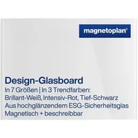Magnetoplan Glas-Magnettafel 80 x 60 cm Weiß