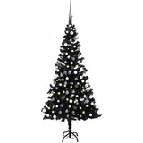 vidaXL Künstlicher Weihnachtsbaum Schwarz 150 cm