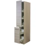 Flex-Well Apothekerschrank »Focus«, akazienfarbig, Spanplatte melaminbeschichtet - beige