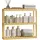 Woltu Bambus Regal, Hängeregal, Badregal, Wohnzimmerregal, Badezimmerregal stehend, Bücherregal, Schuhregal, verstellbare Ablage, mit 3 Ebenen, 60x54x15 cm, Naturfarbe