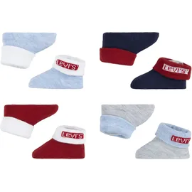 Levi's 4PK Red Tab Bootie 8 Paar Rot/Blau/Grau 1 (62/68)