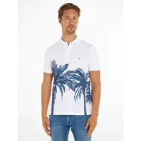 Tommy Hilfiger Poloshirt »PALM PLACEMENT PRINT REG POLO«, kontrastreicher Palmenprint Gr. L, White, , 30950666-L