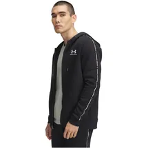 Under Armour Icon Fleece Taping Reißverschlusspullover - Black / White - XL