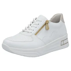Rieker N8100 Damen Weite Weit/Beige/Weiß 38