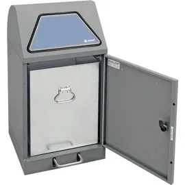 stumpf metall Sortsystem Modul Vario 45 graualu struktur Innenbehälter 45 Liter Trethebel