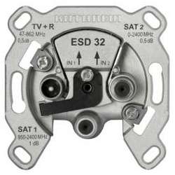 Kathrein ESD32 - TWIN-Stichdose (2xSAT)  - 1 dB