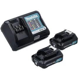 Makita HP333DWAE inkl. 2 x 2,0 Ah + Ladegerät + 101-tlg. Bit Bohrer Set + Koffer