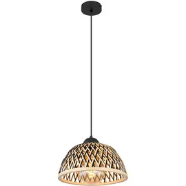 GLOBO Boho 1-flg. 30 cm rund schwarz