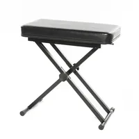 Music Store BN4 C Klavierbank, Stabil, Doppelt Verstrebte, Skai