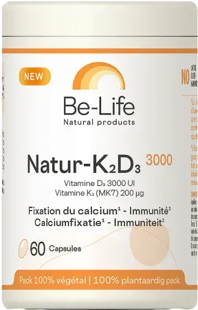 Be-Life Natur K2D3 3000 60 Kapseln