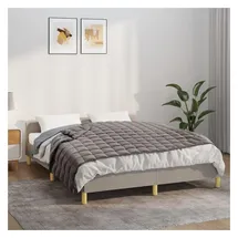vidaXL Gewichtsdecke Grau 120x180 cm 5 kg Stoff