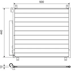 Kondensator Klimaanlage VALEO 822655