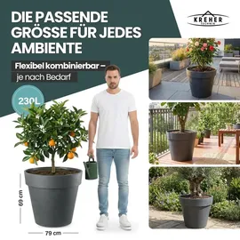 Kreher LIKE Ø 79 x 58 cm Grau