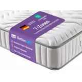 Taschenfederkernmatratze ProVital – Ergonomische 7-Zonen Tonnentaschenfederkernmatratze, Betten-ABC, 24 cm hoch, klimaregulierend, ergonomisch und atmungsaktiv 140 cm x 200 cm x 24 cm