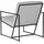 jan kurtz Sessel Style Polyester 62 x 75 x 78 cm Grau