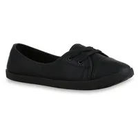 VAN HILL Damen Sportliche Ballerinas in Schwarz