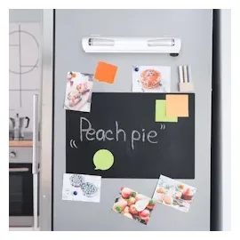 Relaxdays Folienschneider 2er Set, HBT 5x37x8 cm, Folienabroller magnetisch, Frischhalte- & Alufolie, Foliencutter, weiß