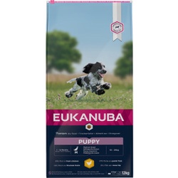 Eukanuba Puppy Medium Breed Huhn Hundefutter 3 x 3 kg